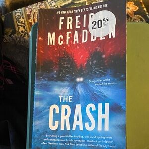 Freida McFadden Paperback Novel — Blue & Red Back Cover